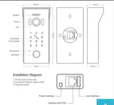 DB620 Video Doorbell with electronic lock and wireless chime