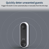 ARL410 Arlo Essential Wired Video Doorbell - HD Video, 180° View(wiring required)