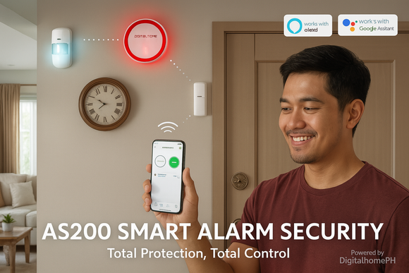 AS200 Smart Alarm Security Security (Works with Alexa and Google Assistant)