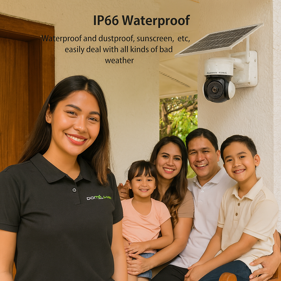 CM800 Waterproof PTZ Solar Camera with Floodlight (Works with Alexa and Google Assistant(