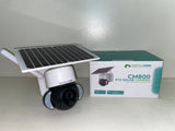 CM800 Waterproof PTZ Solar Camera with Floodlight (Works with Alexa and Google Assistant(