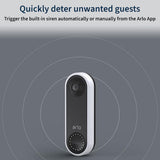 ARL410 Arlo Essential Wired Video Doorbell - HD Video, 180° View(wiring required) - shop_name
