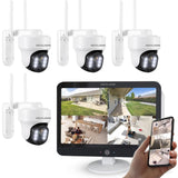 CM712 3MP 4PC PTZ set NVR Kit with 12.5" monitor - shop_name