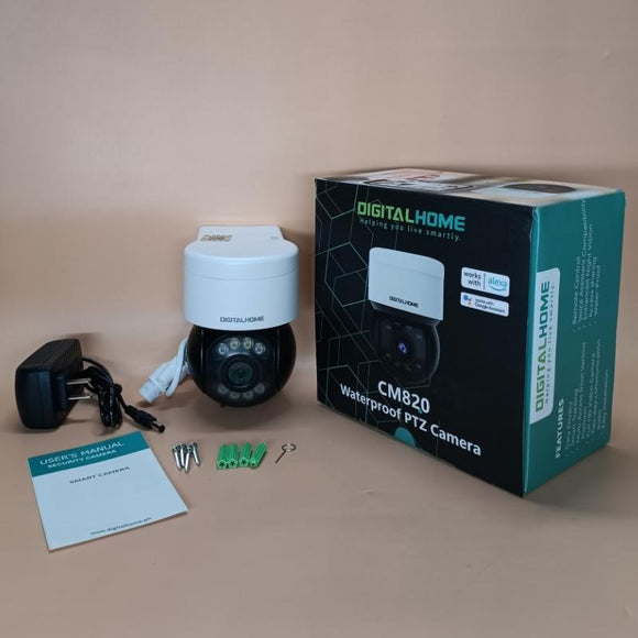 CM820 - 3MP PTZ Indoor/Outdoor Camera (Works with Alexa and Google Assistant)