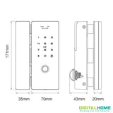 GL150 Smart Glass Door Lock with Fingerprint and Smartphone Access - digitalhome.ph