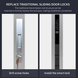 GL210 Sliding Lock For Glass door with frame