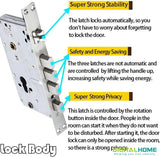 Mt204 Fingerprint Mortise Smart Lock