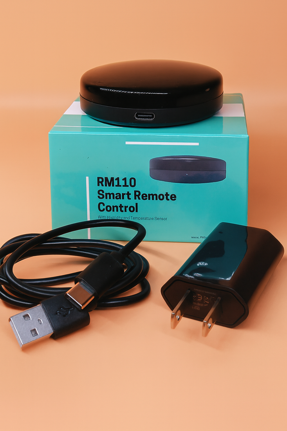 RM110 Smart Remote with Temperature and Humidity Sensor (Works with Alexa and Google Assistant)