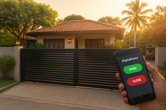 SGS100 Smart Motorized Sliding Gate Opener (Works with Alexa and Google Assistant)