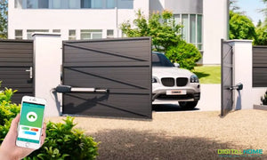Sgs150 + Smart Automatic Double Swing Gate Opener With Smartphone App (Bluetooth)