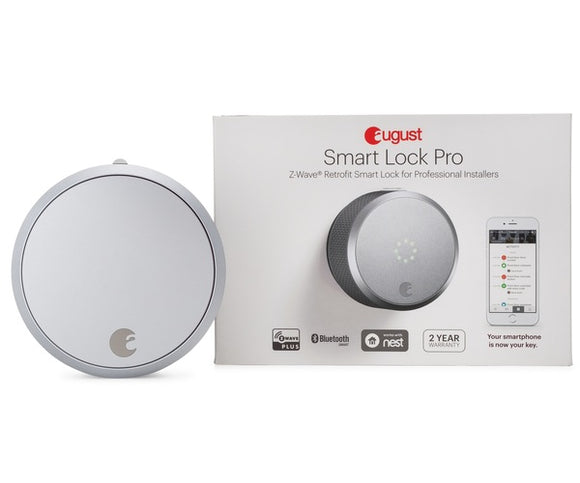 August Home AUG SL CON S03 Silver August Smart Lock Pro, 3rd Generation Dark Gray, Apple HomeKit Compatible and Z Wave Plus Enabled, 1.5 V August Home AUG SL CON S03 Silver August Smart Lock Pro, 3rd Generation Dark Gray, Apple HomeKit Compatible and Z Wave Plus Enabled, 1.5 V