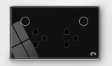 SP400 Smart Glass Wall Socket (Works with Alexa and Google Assistant) - digitalhome.ph