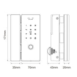 GL150 Smart Glass Door Lock with Fingerprint and Smartphone Access - digitalhome.ph