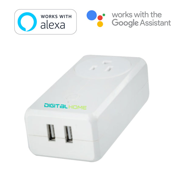 WiFi Smart Plug with USB Output, Light Up Logo Smart Plugs, Alexa &  Google Home Plugs