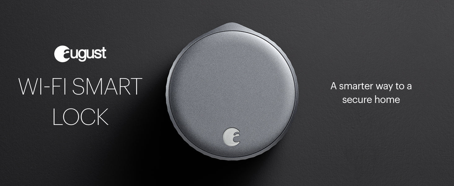 AUG400 August Wi-Fi, (4th Generation) Smart Lock – Fits Your Existing – 