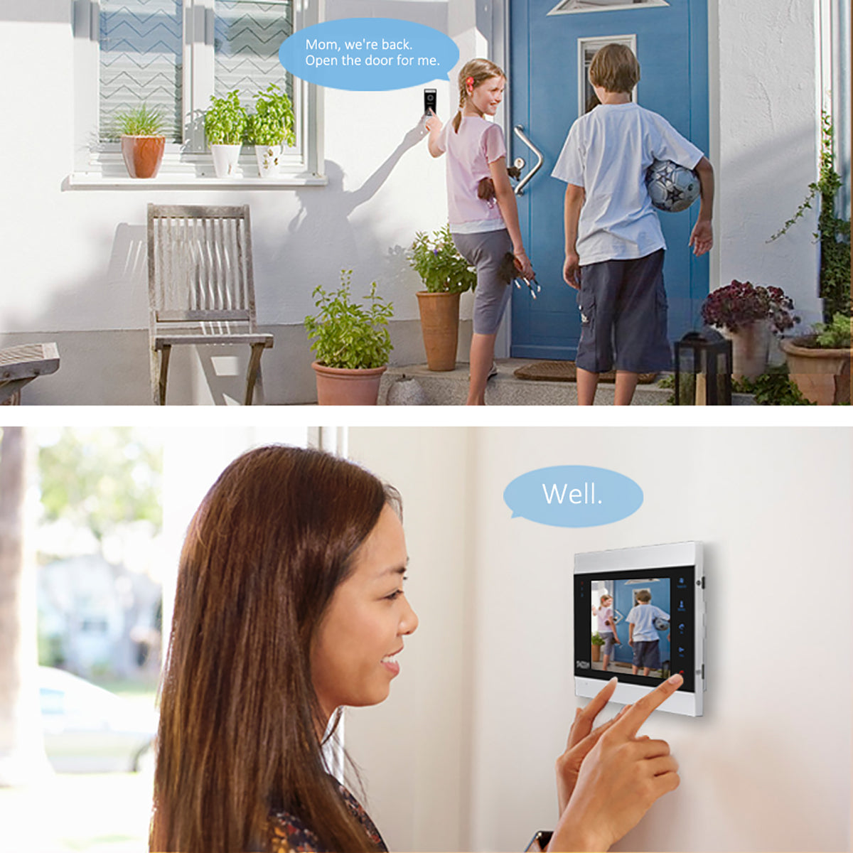 DB600 Smart Video Doorbell Intercom with Indoor Monitor