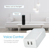 SP200 Smart Plug with 2 fast charging USB (Works with Home & Alexa) - digitalhome.ph
