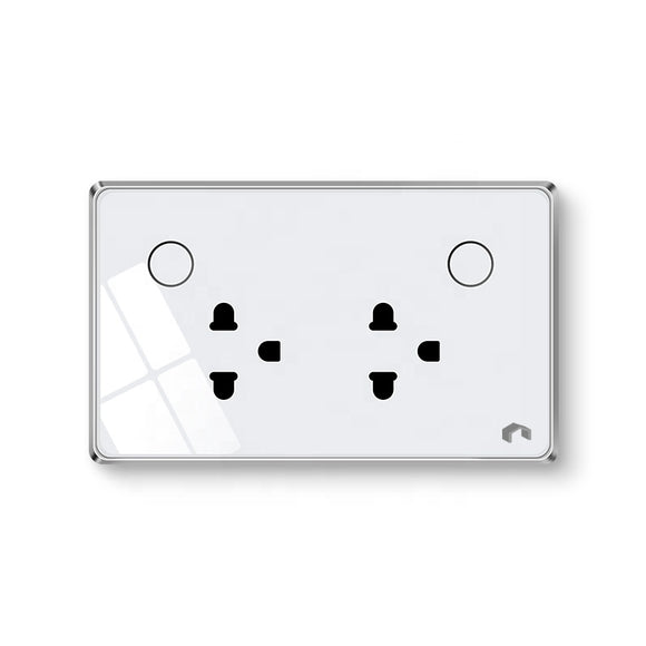SP400 Smart Glass Wall Socket (Works with Alexa and Google Assistant) - digitalhome.ph