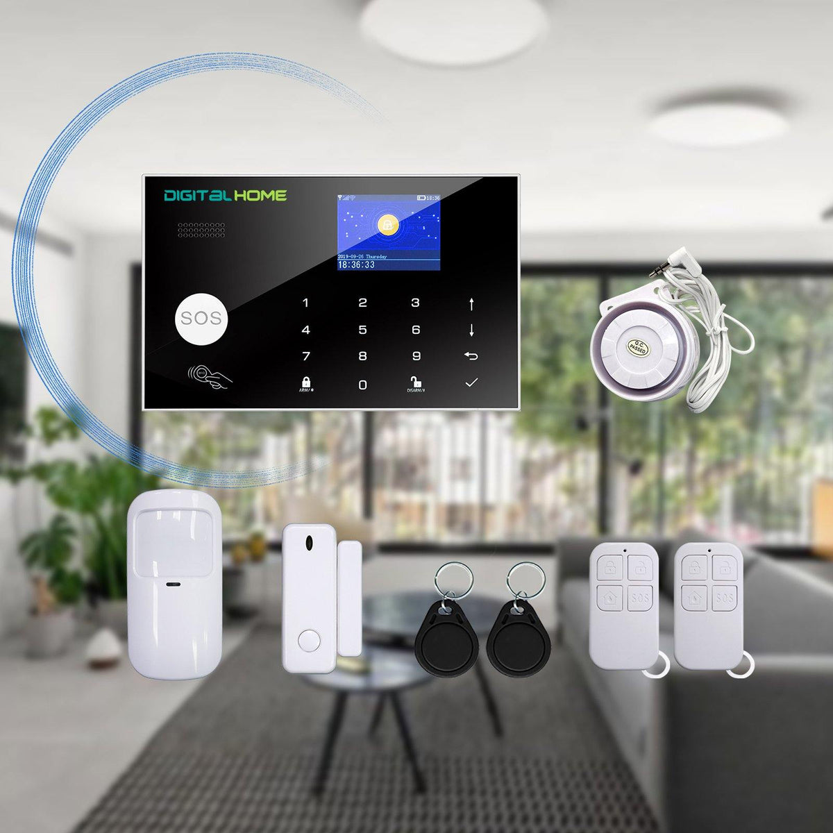 AS300 Smart Alarm System with LCD Control Panel – Digitalhome.ph