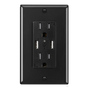 SK100 Wall Socket with Fast Charging USB - digitalhome.ph