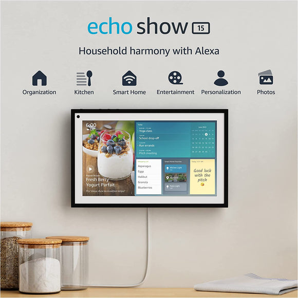 ECHS15 Echo Show 15 Full HD 15 6 Smart Display For Family Organizati echs15-echo-show-15-full-hd-15-6-smart-display-for-family-organizati