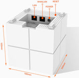 TEN200 Tenda Mesh WiFi System (MW6) - Up to 4000 Sq.Ft. Coverage, 2 Gigabit Ports per unit, WiFi Router and Extender Replacement, Works with Alexa, Parental Controls, 2 - pack - shop_name